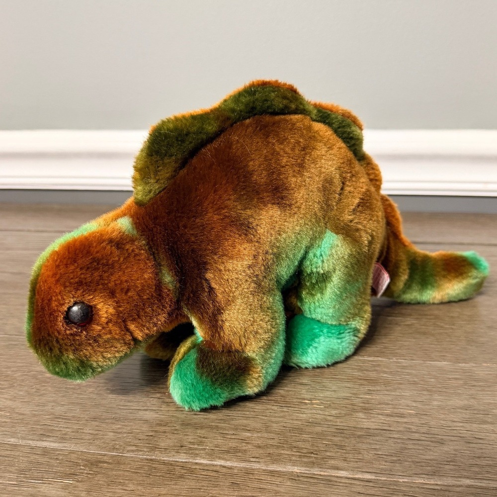 Vintage 2000 Ty Tye Dye Tylon Steg the Stegosaurus Dinosaur Plush Toy